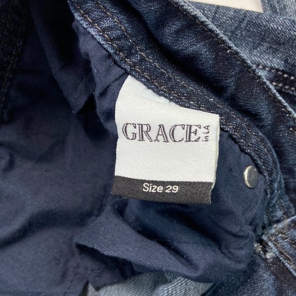 Grace in LA Low Rise Bootcut Denim Jeans - Size 29 - Picture 4 of 7
